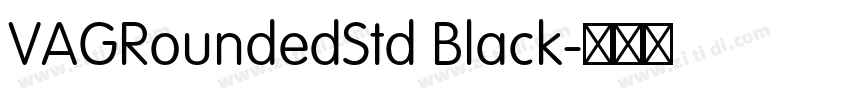 VAGRoundedStd Black字体转换